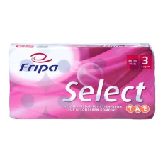 8 Rollen Toilettenpapier, 3-lagiges Tissue Ø 12 cm · 13 cm x 9,8 cm hochweiss Select TAE 180 Blatt